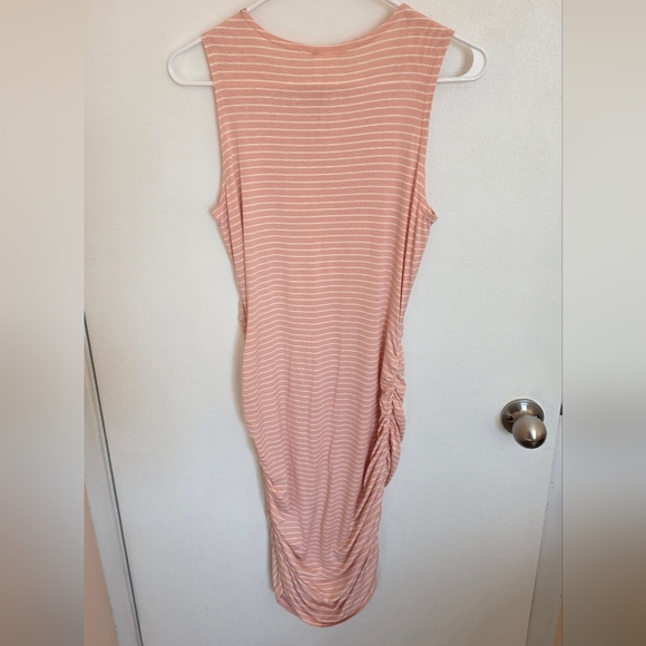 Brandy Blu Maternity Dress Striped Medium  Vacation Cruise Resort Comfy NWT - Picture 2 of 6